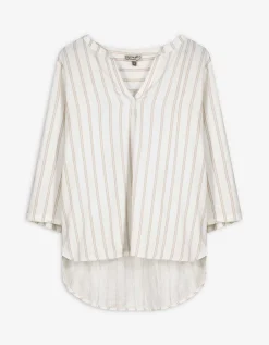Blouse - Strepen - beige
