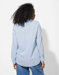Blouse - Strepen - lichtblauw