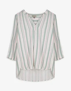 Blouse - Strepen - wit