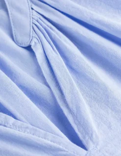 Blouse - V-hals - lichtblauw