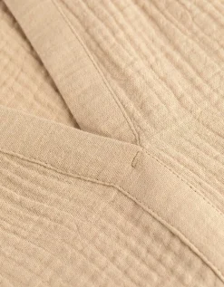 Blouse - V-hals - lichtbruin