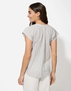 Blouse - V-hals - lichtgroen