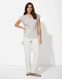 Blouse - V-hals - lichtgroen