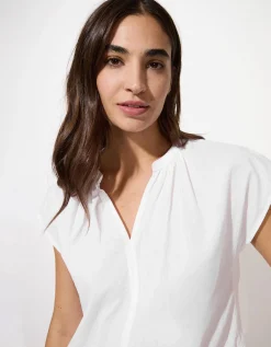 Blouse - V-hals - wit