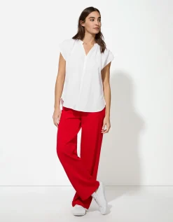 Blouse - V-hals - wit