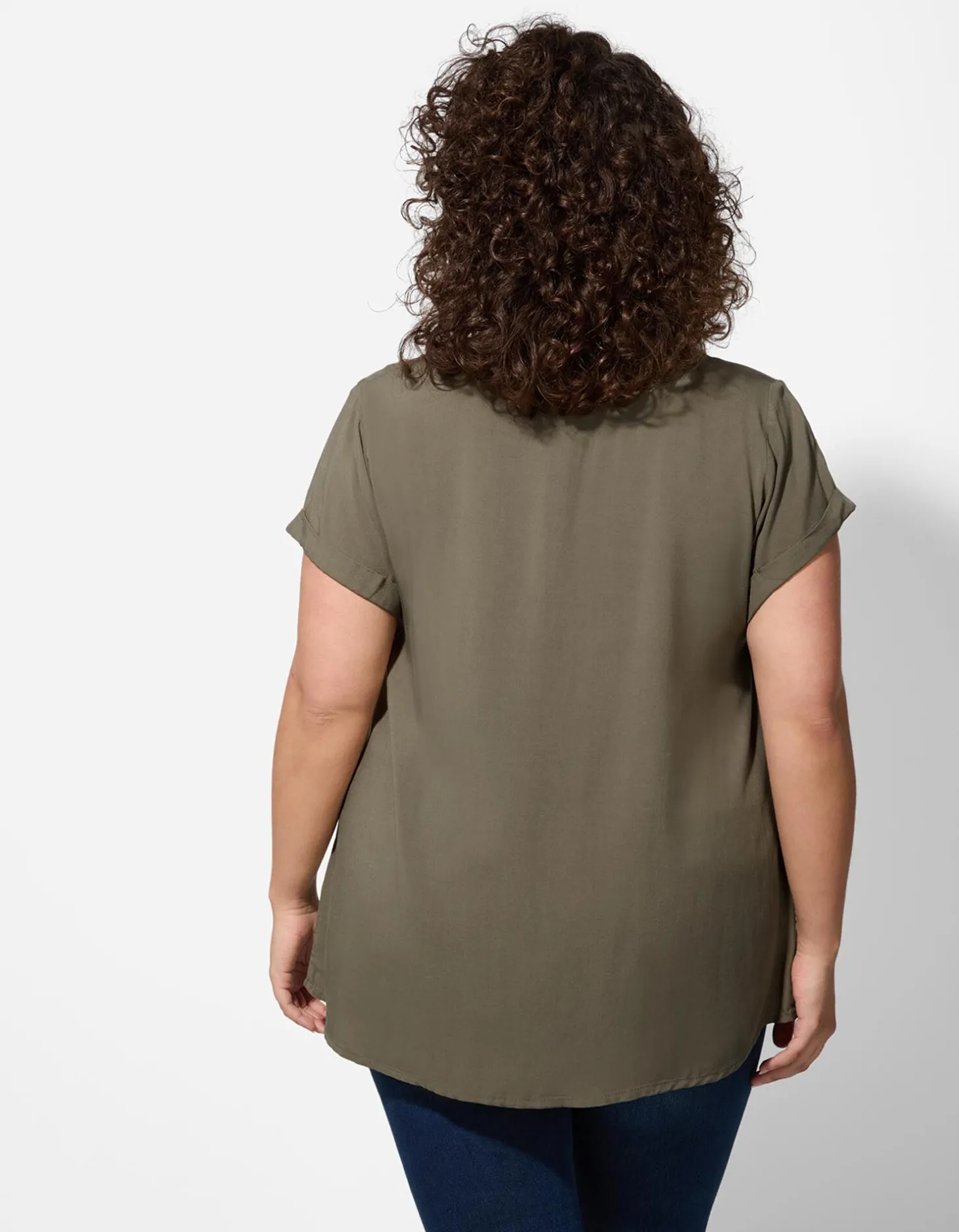 Blouse - Viscose - donkergroen
