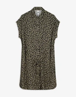 Blousejurk - Luipaardprint - groen