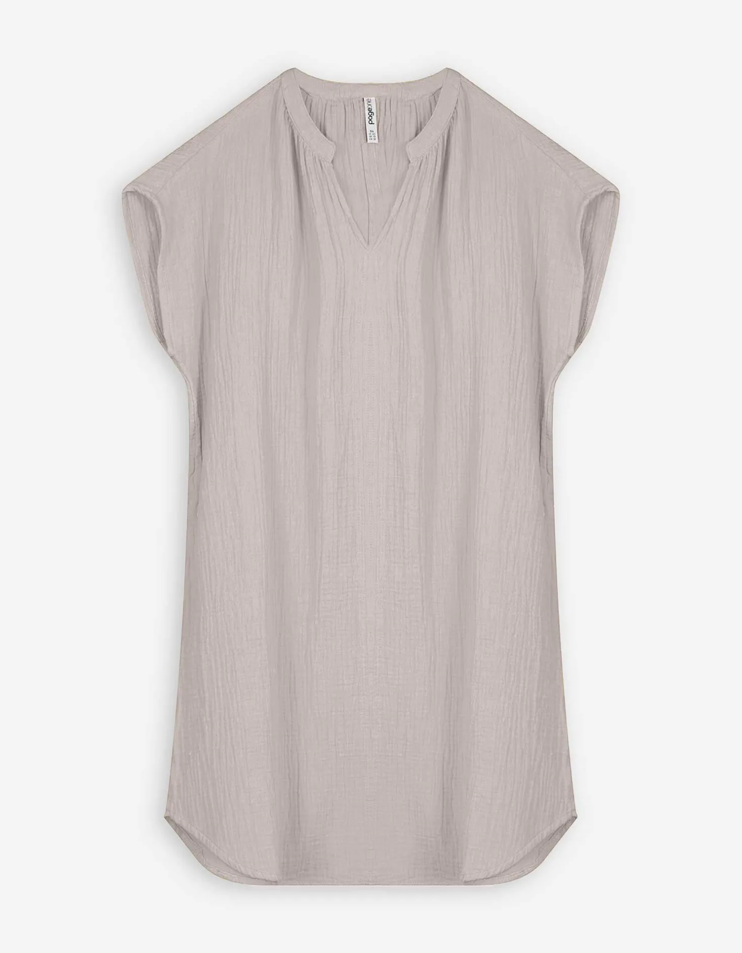 Blousejurk - Mousseline - beige
