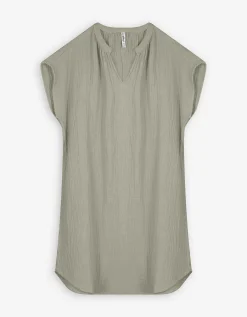 Blousejurk - Mousseline - groen