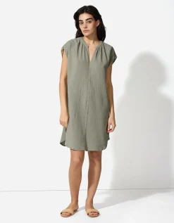 Blousejurk - Mousseline - groen