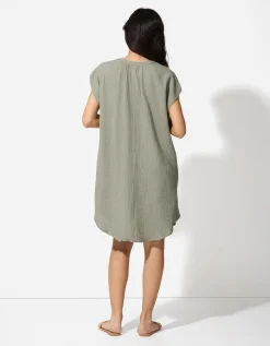 Blousejurk - Mousseline - groen