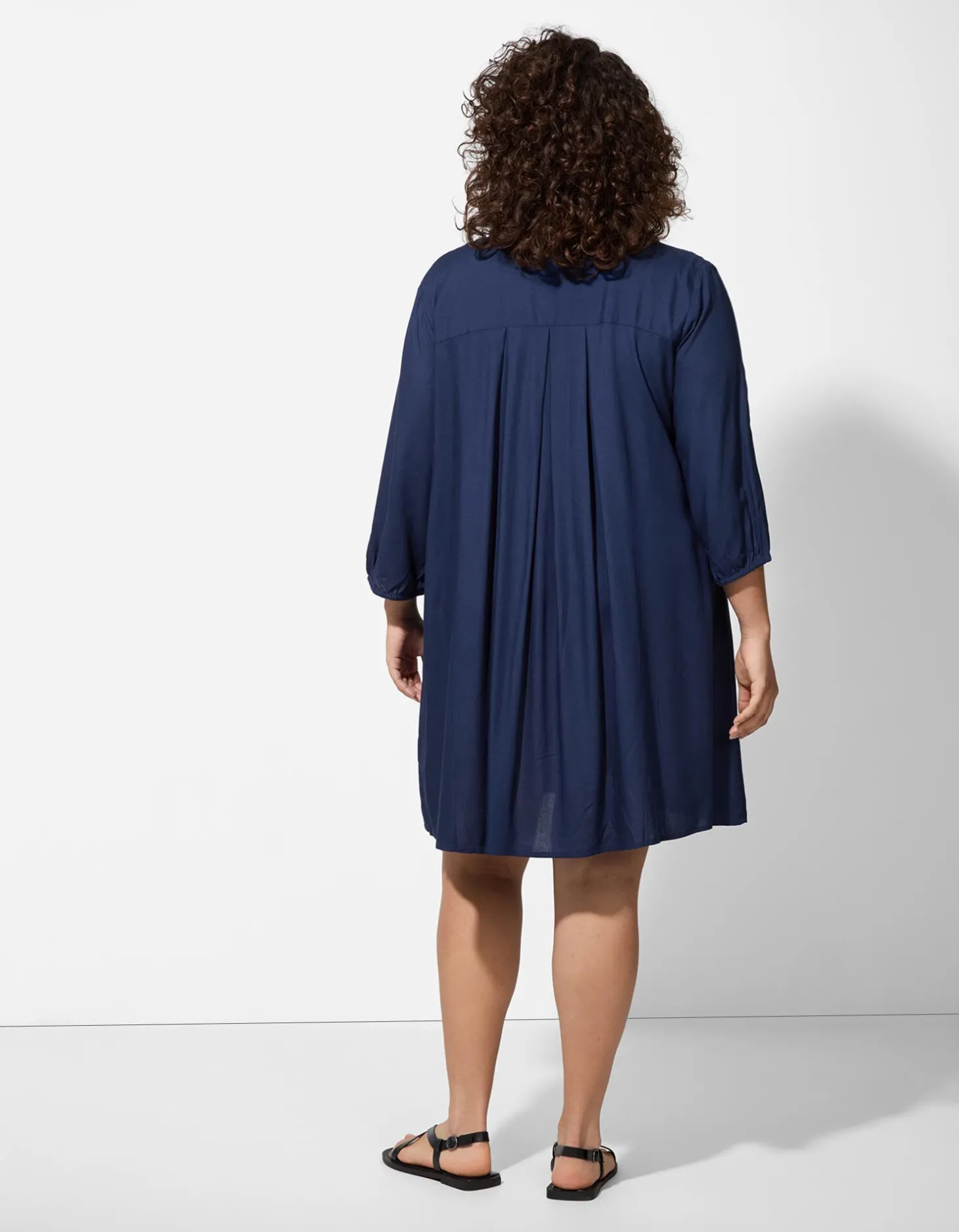 Blousejurk - Viscose - donkerblauw