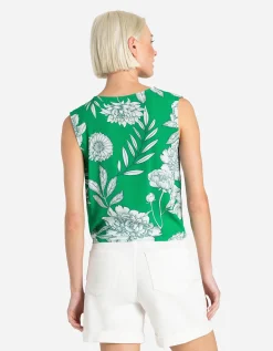Blouseshirt - Geknoopt detail - groen
