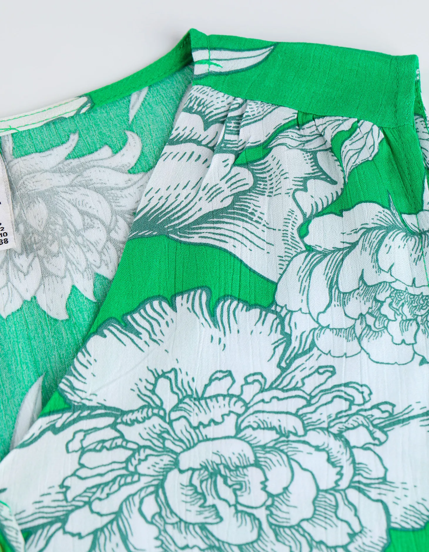 Blouseshirt - Geknoopt detail - groen
