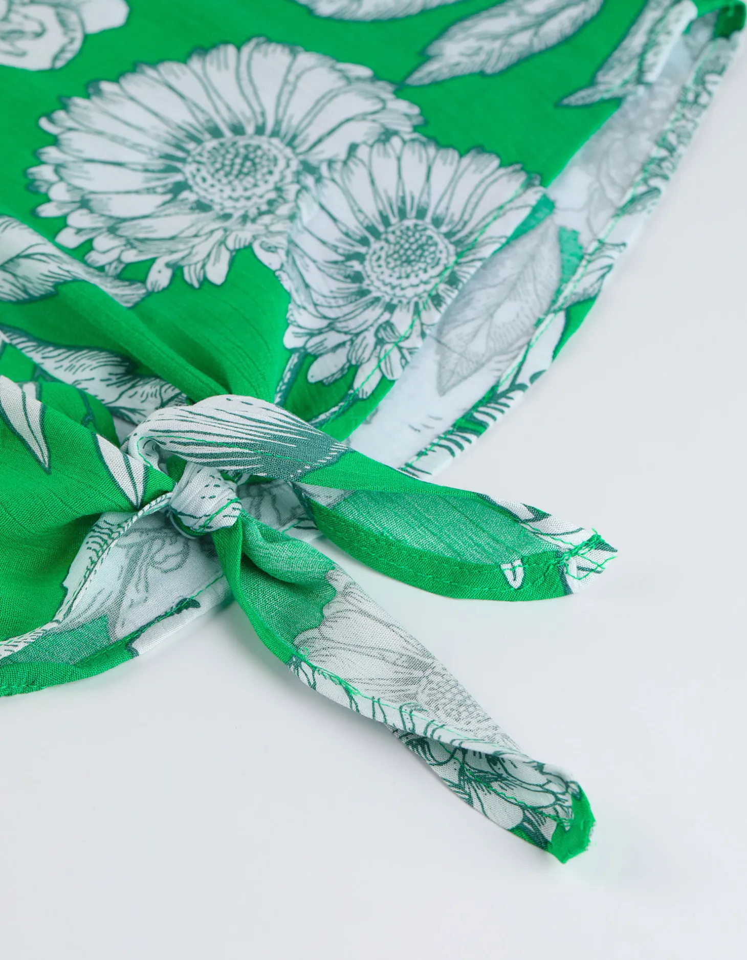 Blouseshirt - Geknoopt detail - groen