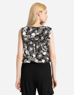 Blouseshirt - LENZING&trade; ECOVERO&trade; - zwart