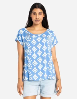 Blouseshirt - LENZING&trade; ECOVERO&trade; - lichtblauw