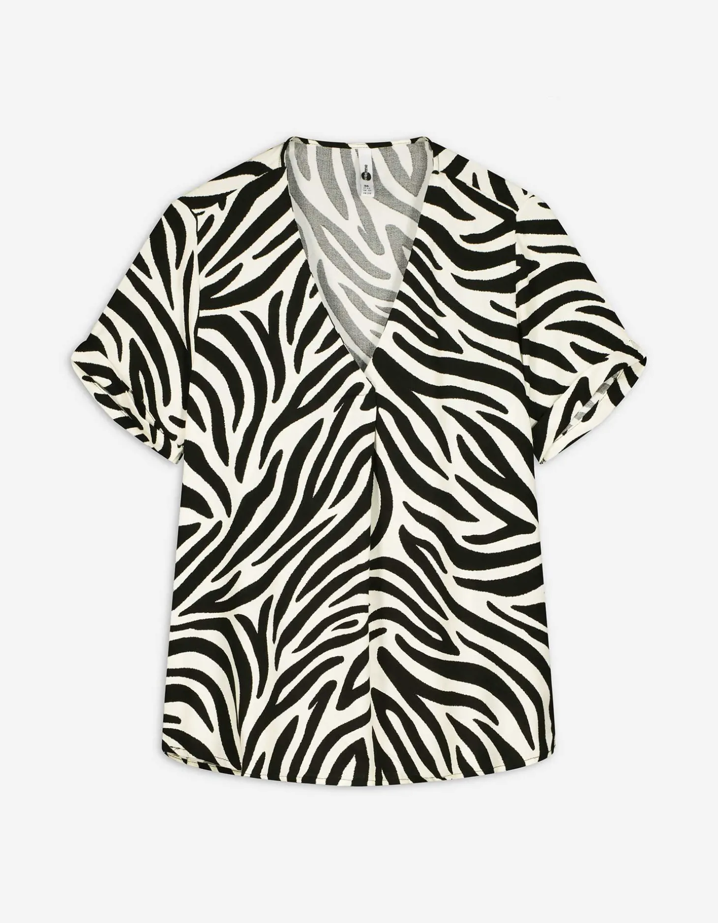 Blouseshirt - LENZING™ ECOVERO™ - zwart
