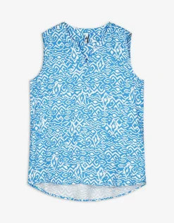 Blouseshirt - LENZING™ ECOVERO™ - blauw