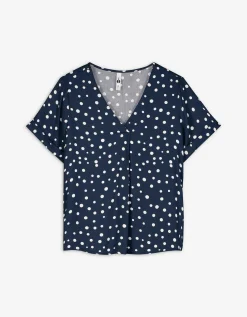 Blouseshirt - LENZING&trade; ECOVERO&trade; - donkerblauw