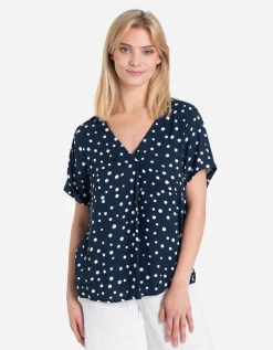 Blouseshirt - LENZING&trade; ECOVERO&trade; - donkerblauw