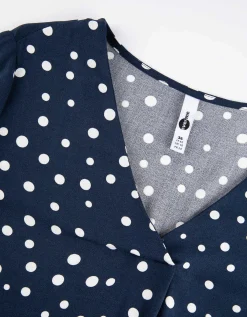 Blouseshirt - LENZING™ ECOVERO™ - donkerblauw