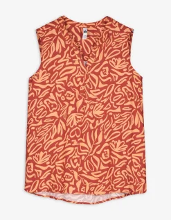 Blouseshirt - LENZING™ ECOVERO™ - donkerrood