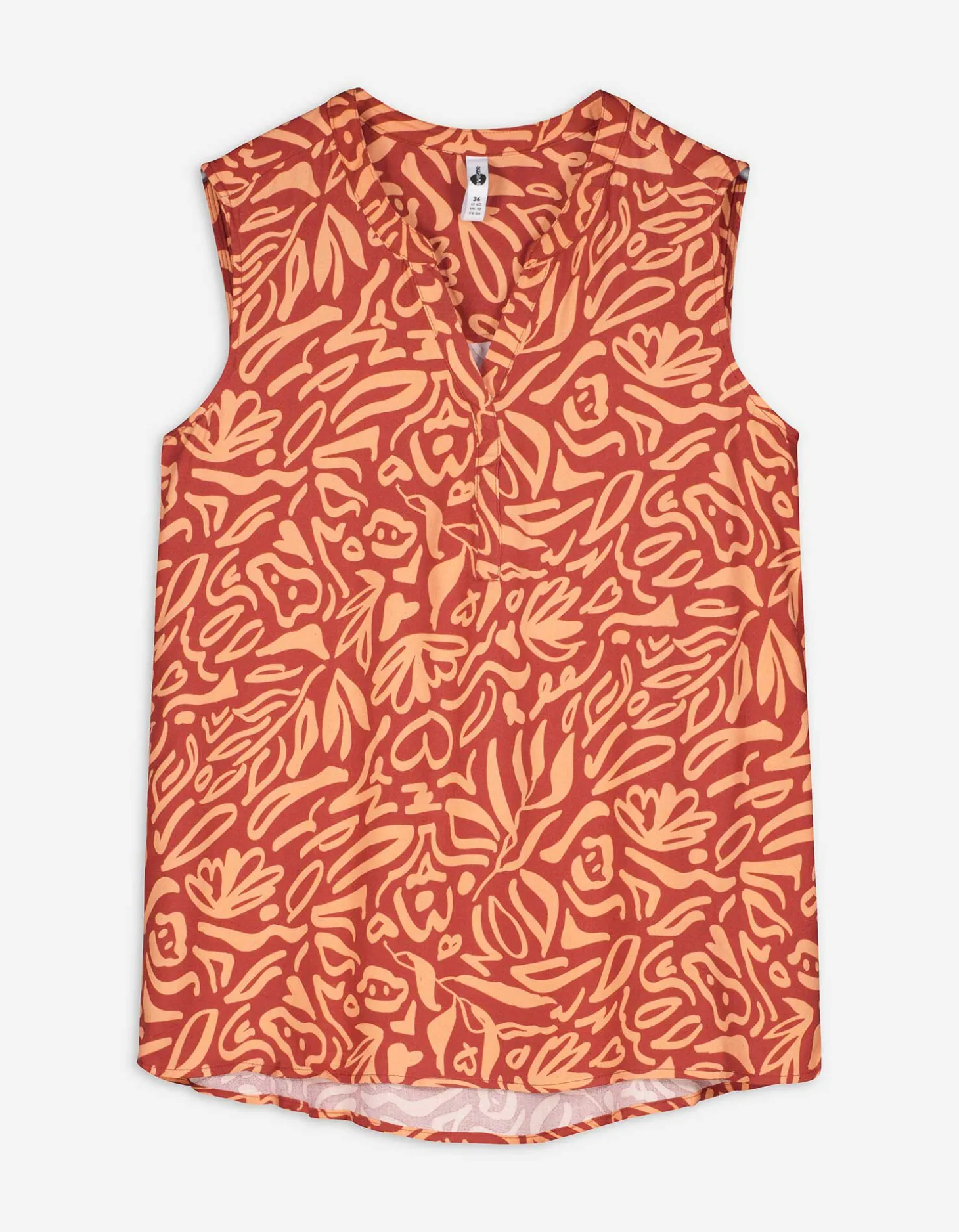 Blouseshirt - LENZING™ ECOVERO™ - donkerrood
