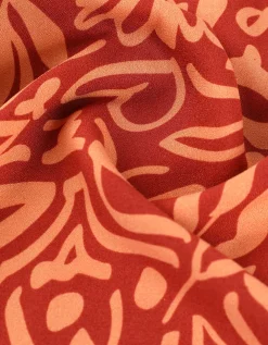 Blouseshirt - LENZING™ ECOVERO™ - donkerrood