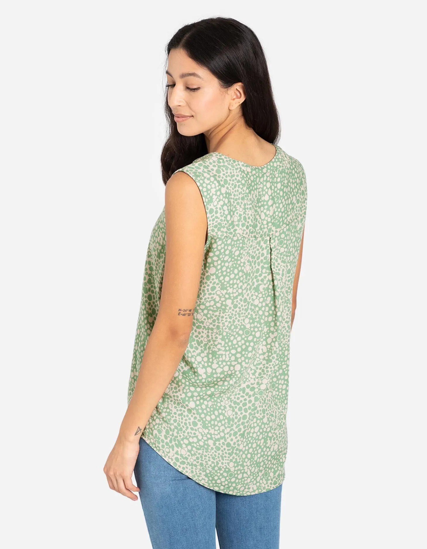 Blouseshirt - LENZING™ ECOVERO™ - groen