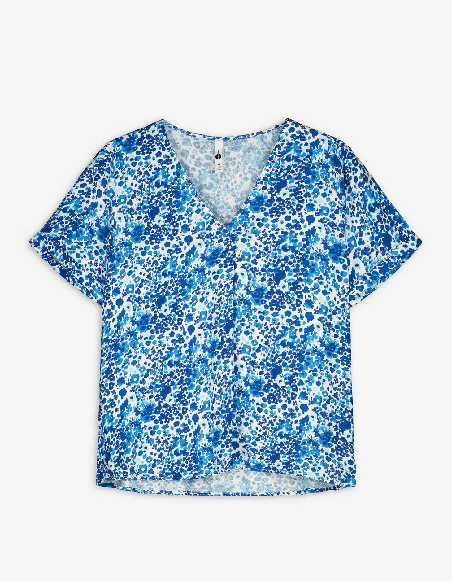 Blouseshirt - LENZING™ ECOVERO™ - lichtblauw