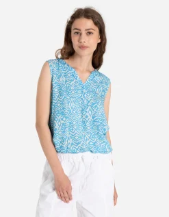 Blouseshirt - LENZING&trade; ECOVERO&trade; - turkoois