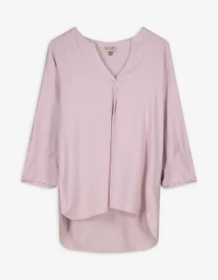 Blouseshirt - Linnenmix - roze