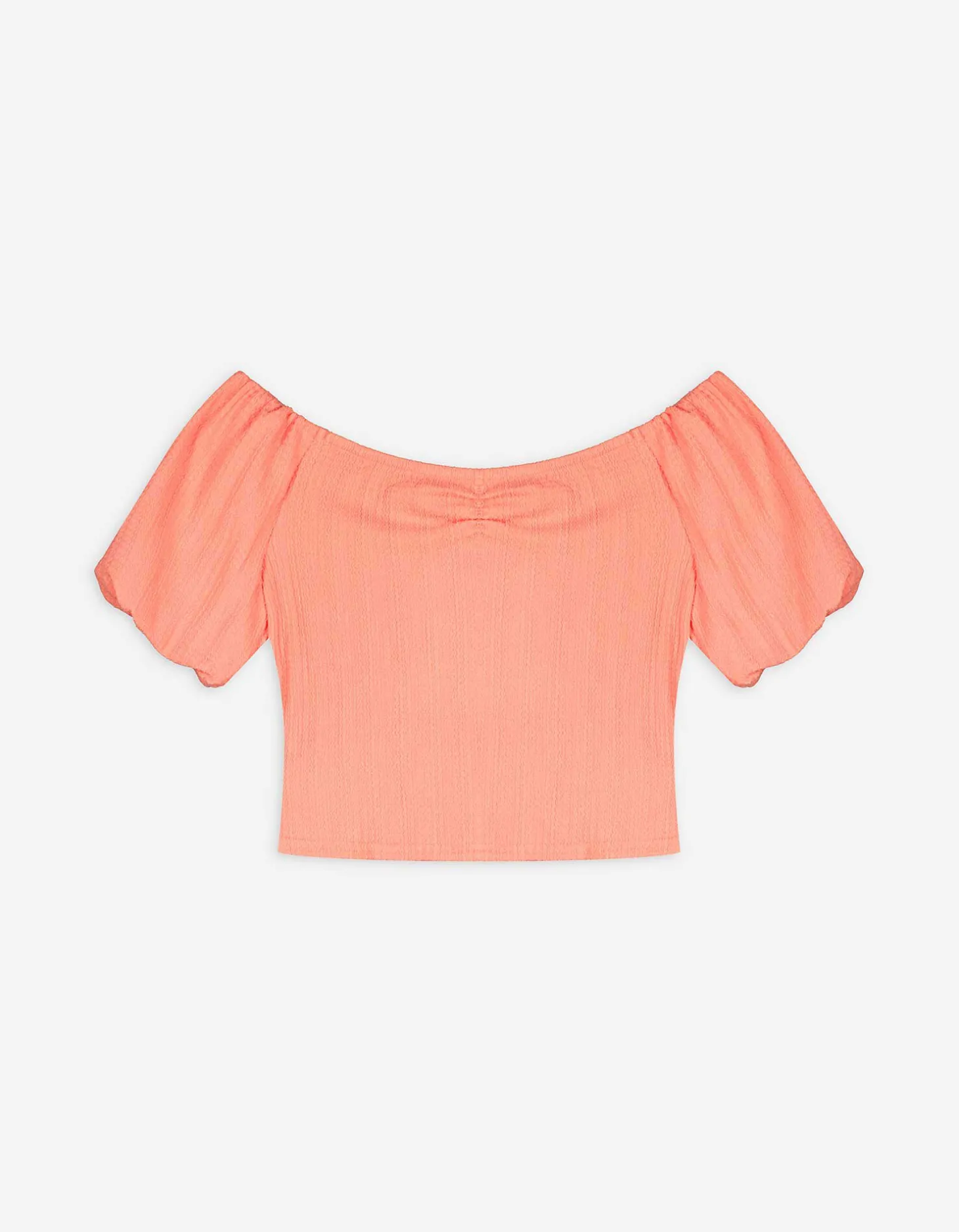 Blouseshirt - Pofmouwen - oranje