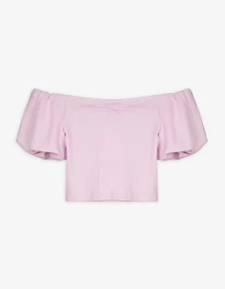 Blouseshirt - Pofmouwen - roze