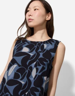 Blouseshirt - Print all-over - blauw