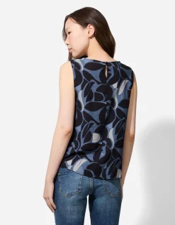Blouseshirt - Print all-over - blauw