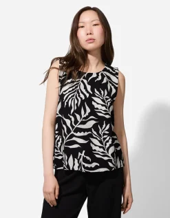 Blouseshirt - Print all-over - zwart