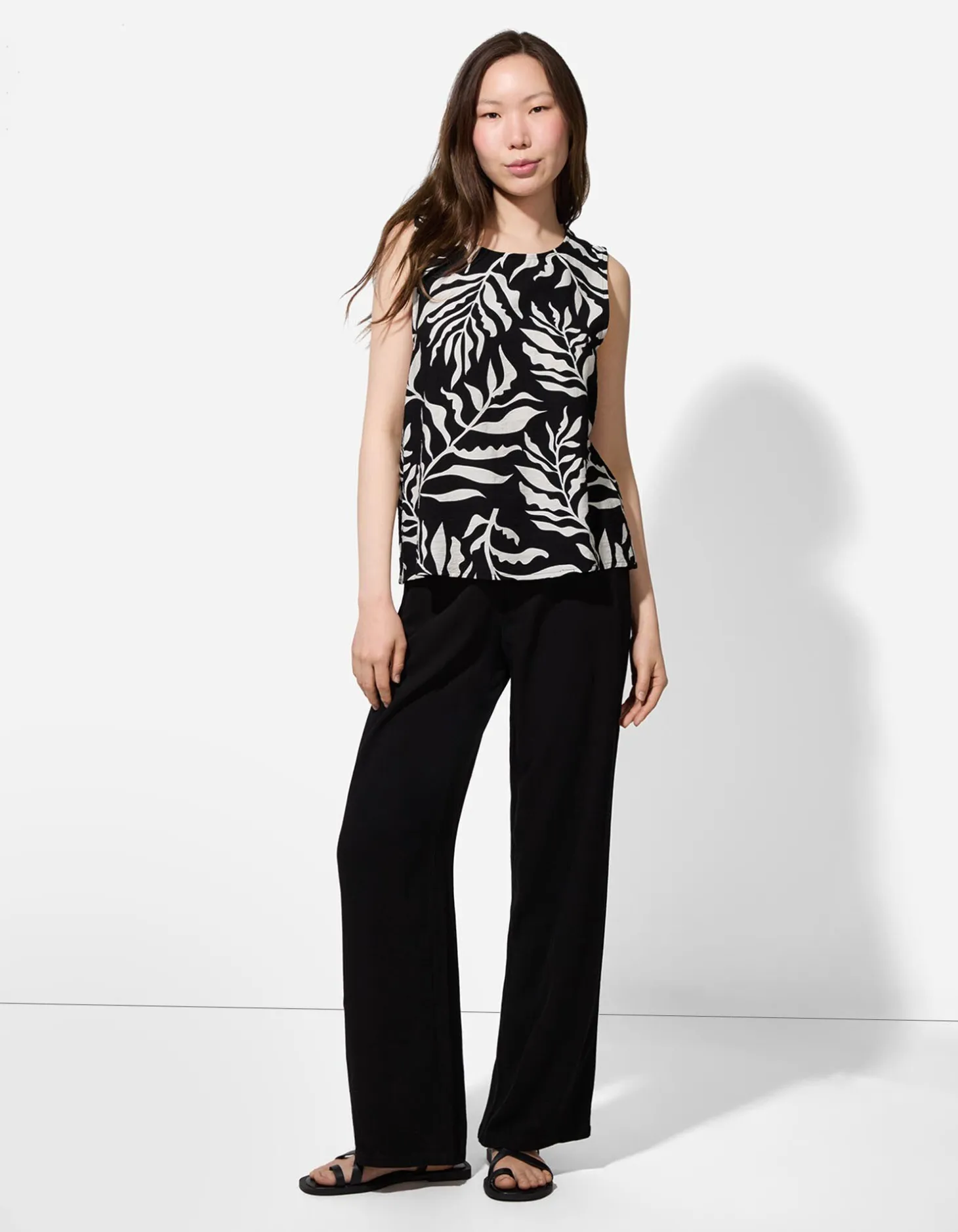 Blouseshirt - Print all-over - zwart