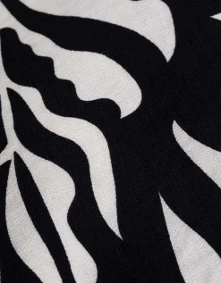 Blouseshirt - Print all-over - zwart