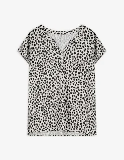 Blouseshirt - Print all-over - wit
