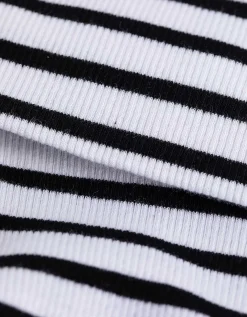 Blouseshirt - Strepen - zwart
