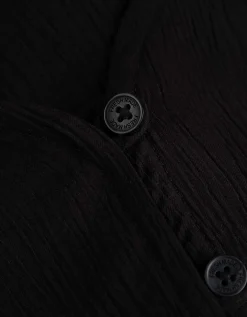 Blouseshirt - Volants - zwart