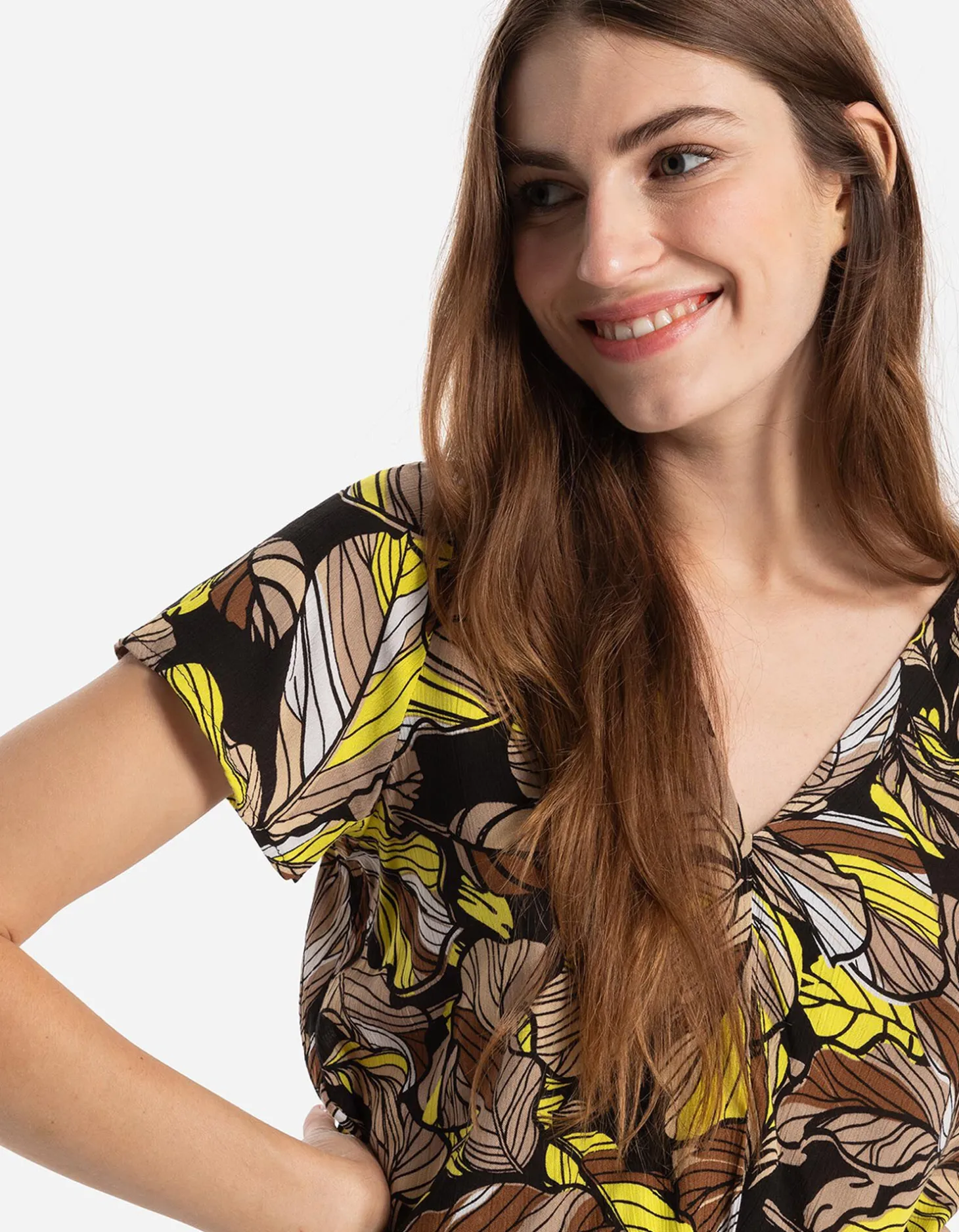 Blouseshirt - Wikkellook - zwart