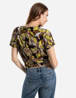 Blouseshirt - Wikkellook - zwart