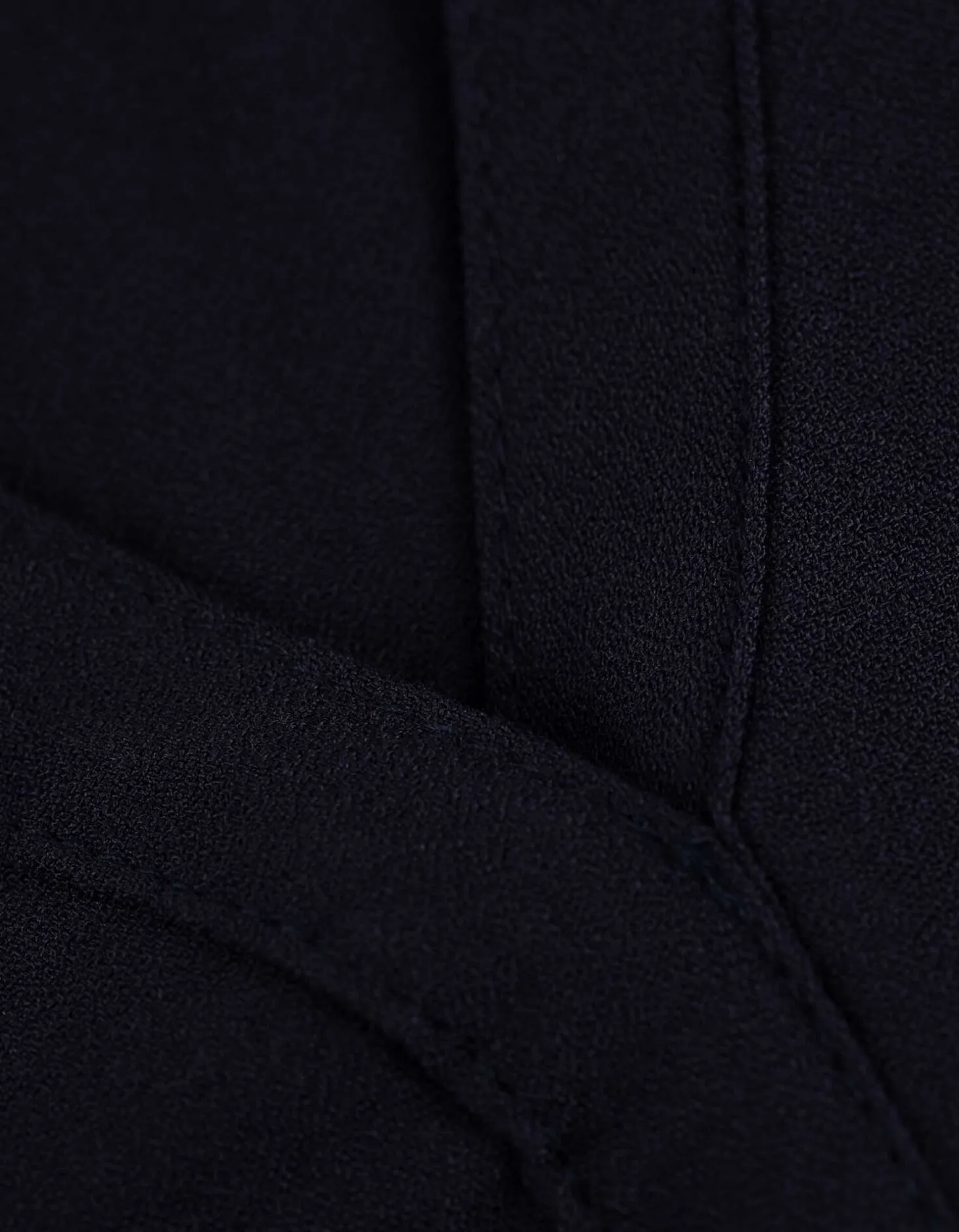 blousetop - Effen - donkerblauw
