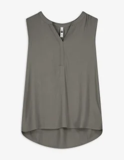 blousetop - Effen - groen