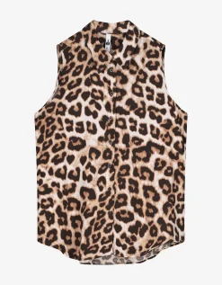 blousetop - Luipaardprint - wit