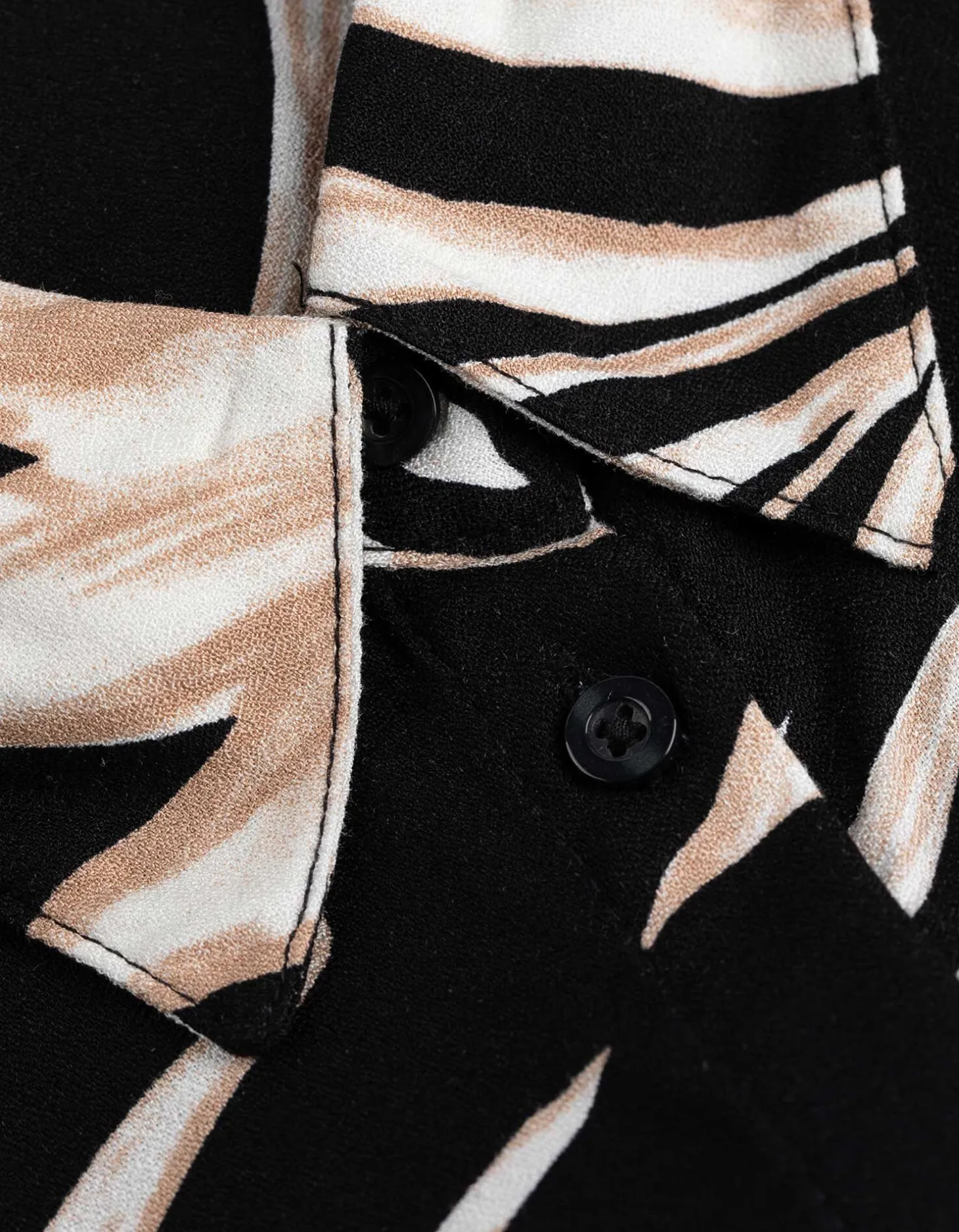 blousetop - Print all-over - zwart