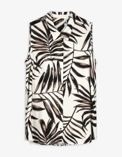 blousetop - Print all-over - wit